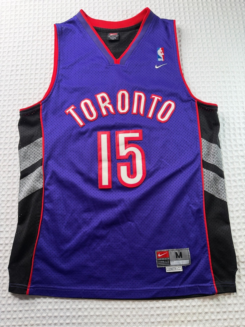 Vince Carter Toronto Raptors Purple/Black Men's Small Nike Swingman Jersey(380)